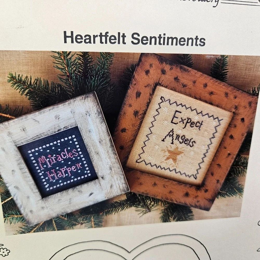 Theron‎ Traditions Yuletide Pine Xmas Expect Angels Cross Stitch Patterns Lot 2